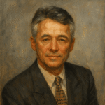 Digital painting portrait of Sérgio Vieira de Mello.