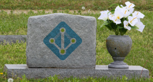 A tombstone bearing the logo for AADDS.